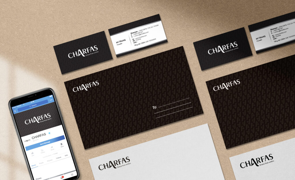 Logo Mockup CHARFAS tại The Monest